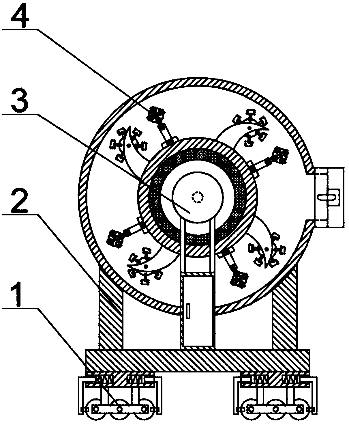 Multifunctional concrete mixing device