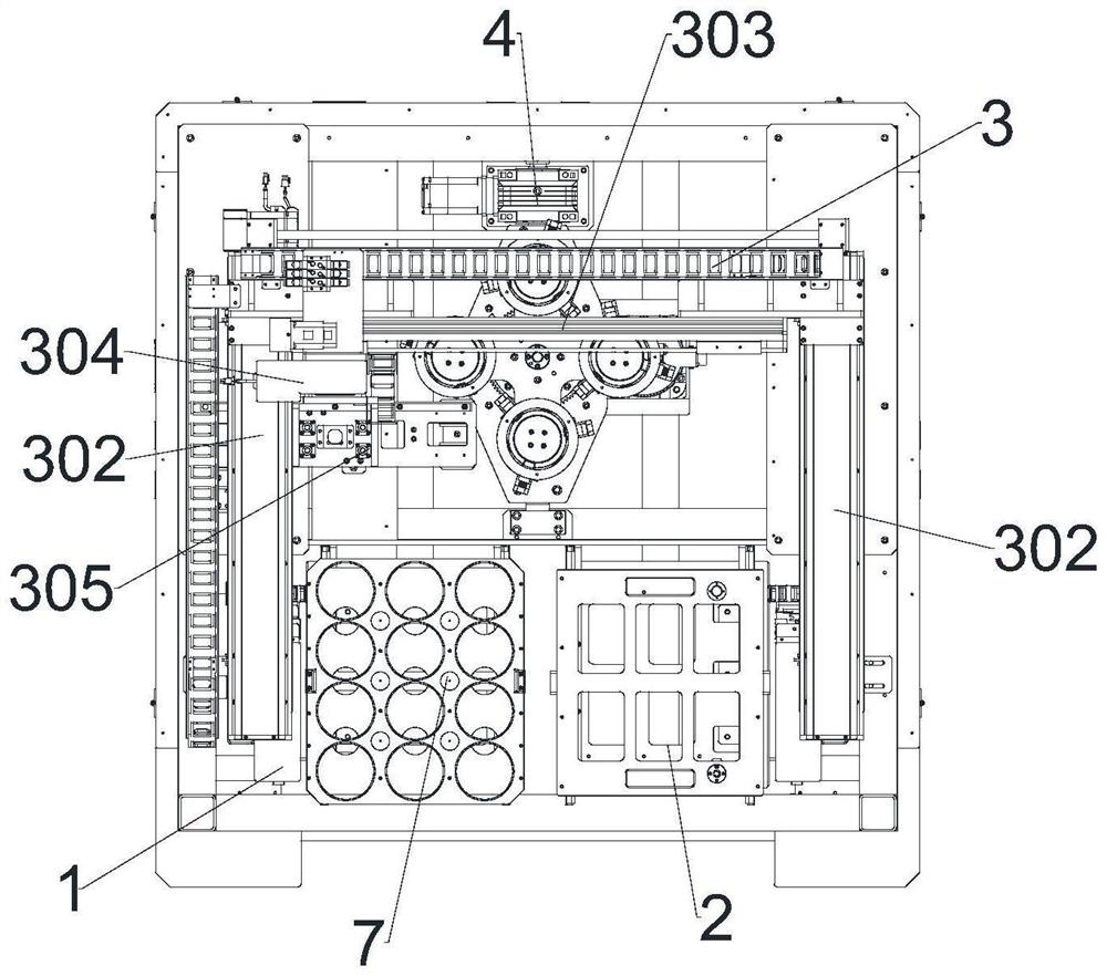 Automatic grinding and screening integrated device