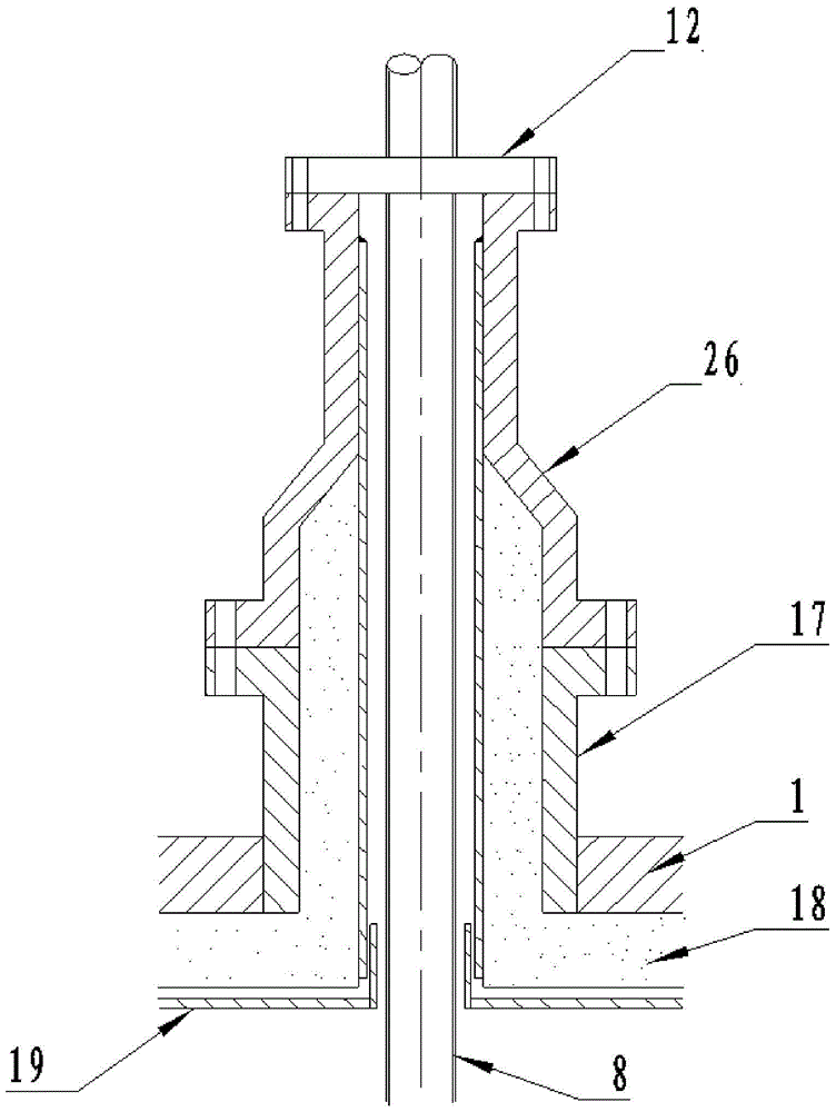 Slurry-bed hydrocracking high pressure hot separator with cyclone separators