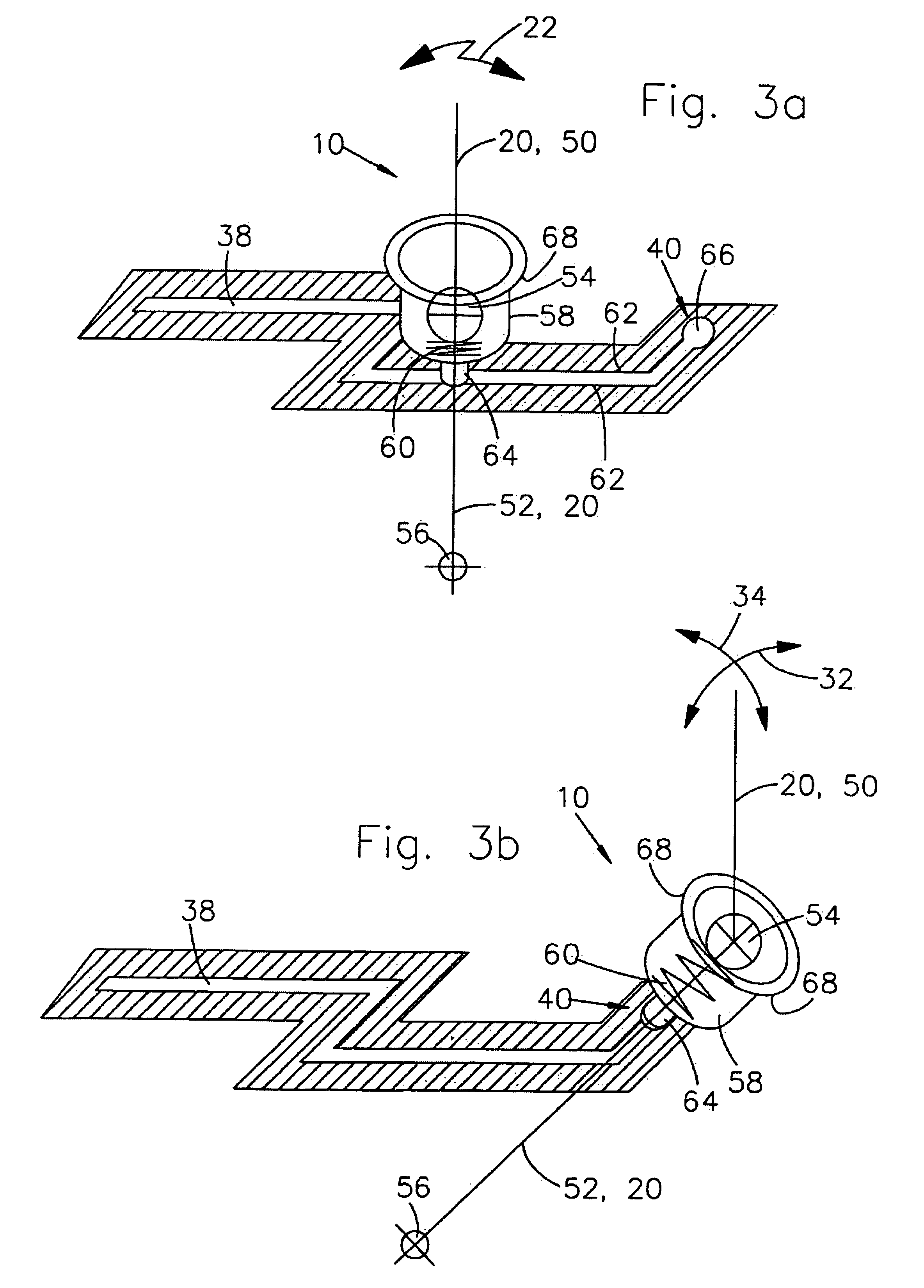 Operating device for a vehicle