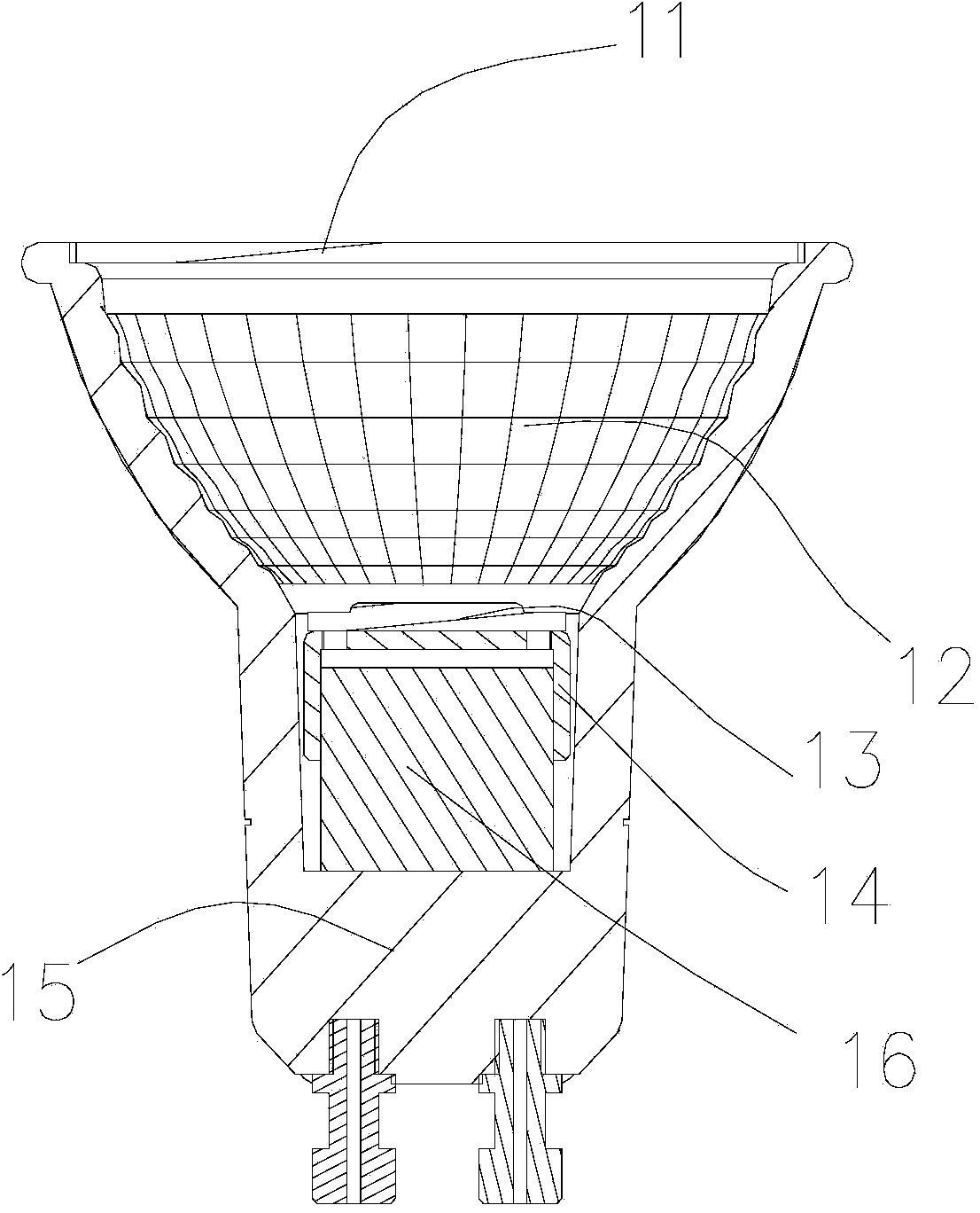 LED COB quartz lamp and manufacture method thereof