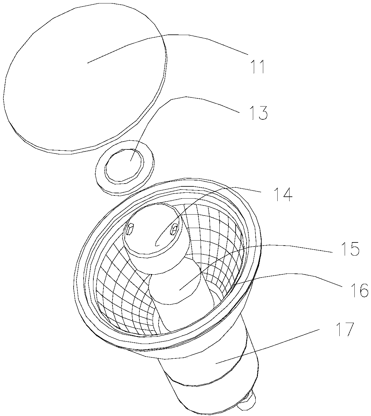 LED COB quartz lamp and manufacture method thereof