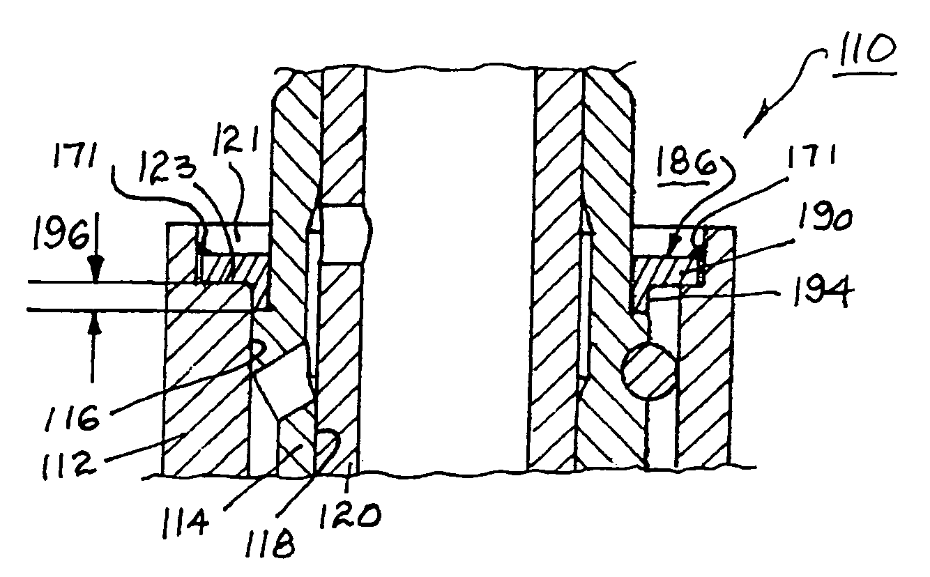 Mechanical lash ring for a switchable valve train member