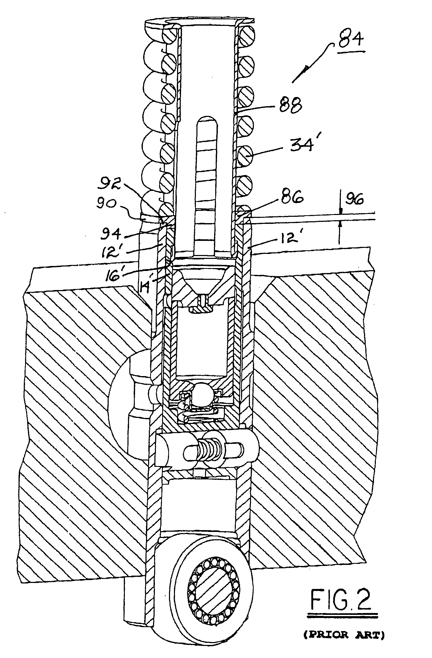 Mechanical lash ring for a switchable valve train member