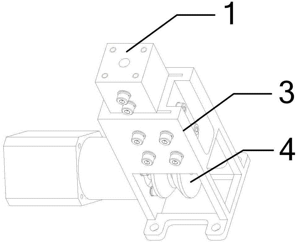 Retractable spatial stretching arm for satellite