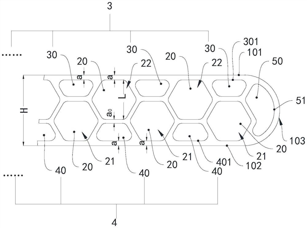 Micro-channel flat tube, micro-channel heat exchanger and air conditioner