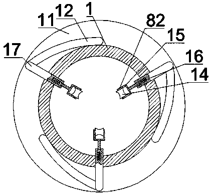 Device for spray printing of characters on surface of pipe