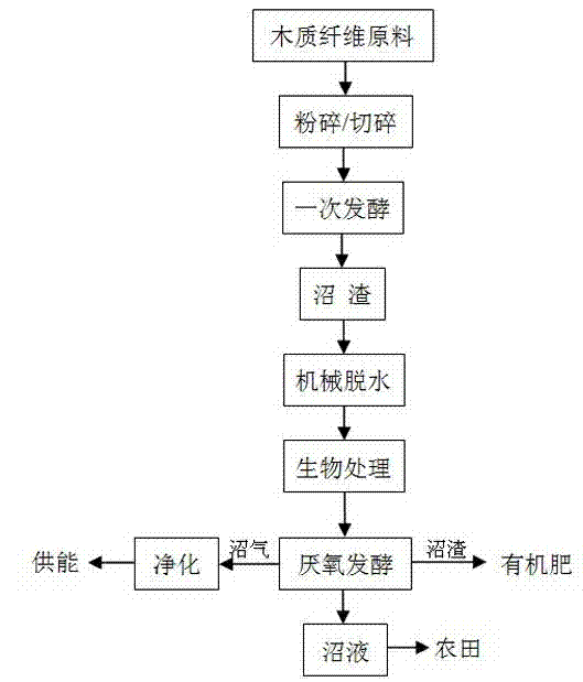 Method for producing methane by using lignocellulosic materials