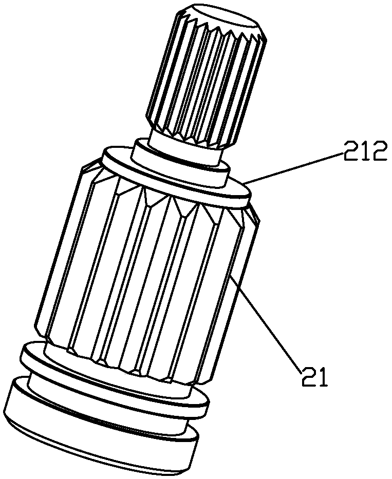 Switching temperature control valve core