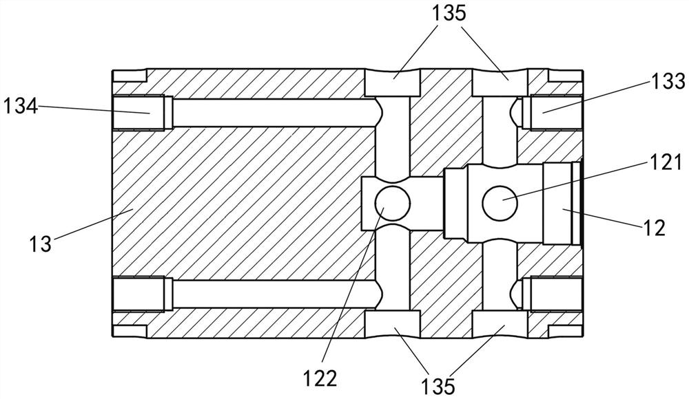 Hydraulic oil control device for gas drilling underground power system