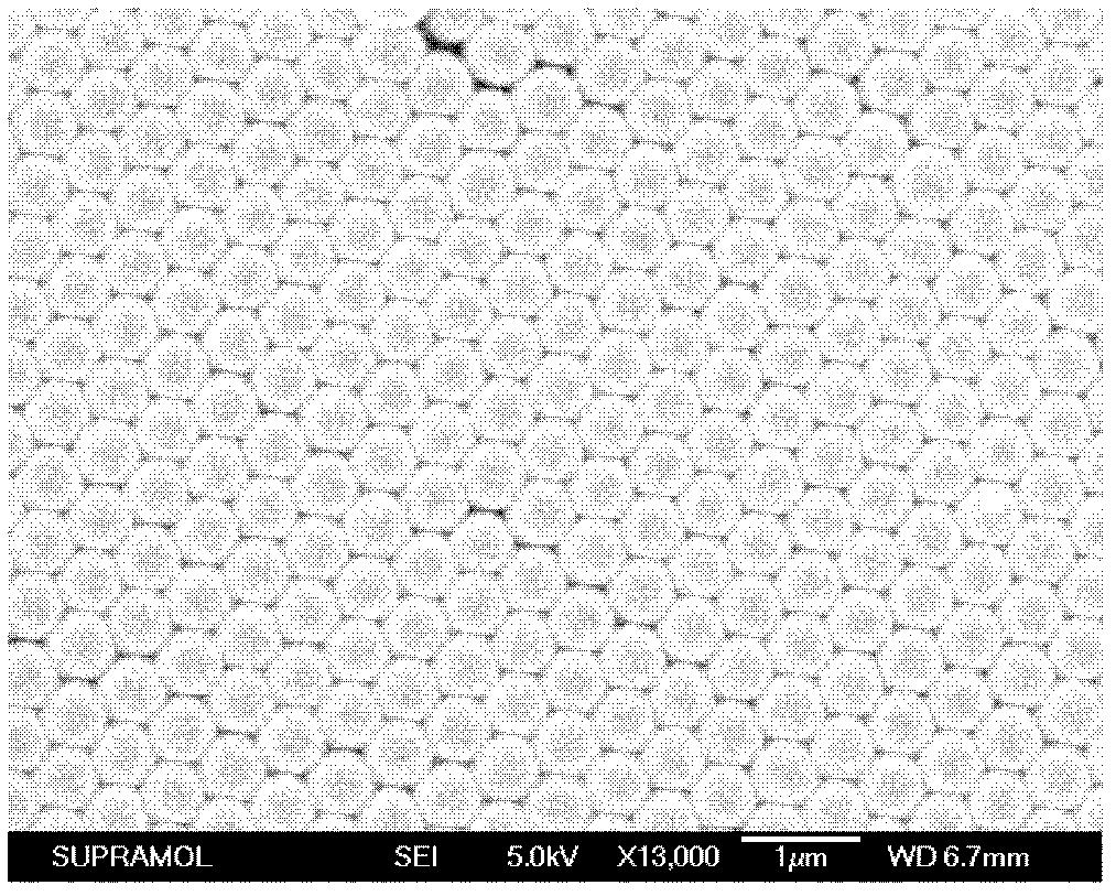 Method for preparing multilevel-structure alumina by pattern prefabrication through micro-nano ball arrangement