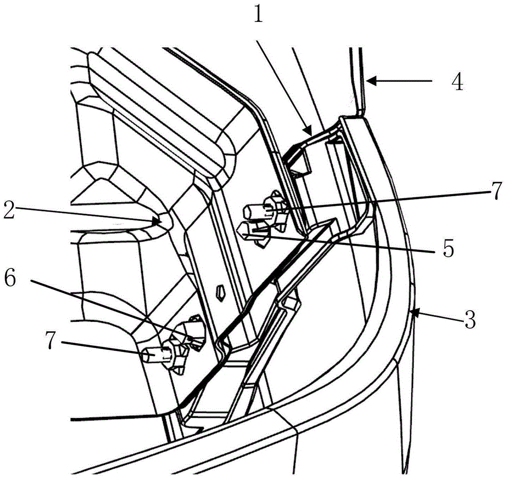 Car front bumper mounting bracket