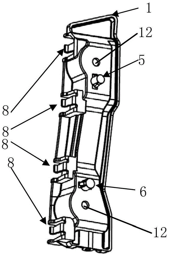 Car front bumper mounting bracket