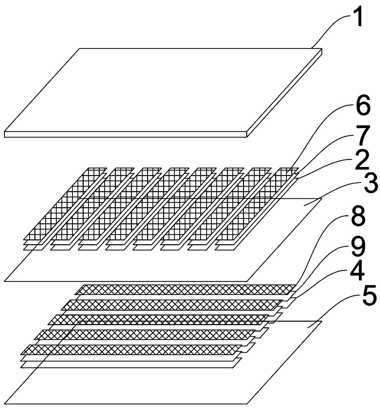 Metal grid touch screen and preparation process thereof