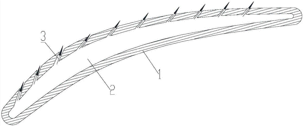 Stator blade, compressor structure and compressor