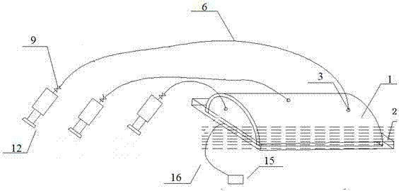 Measuring box and method for measuring exhausting flux of greenhouse gas on water surface