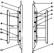 Drill pipe straightening and anti-wear device for riser section in deepwater drilling