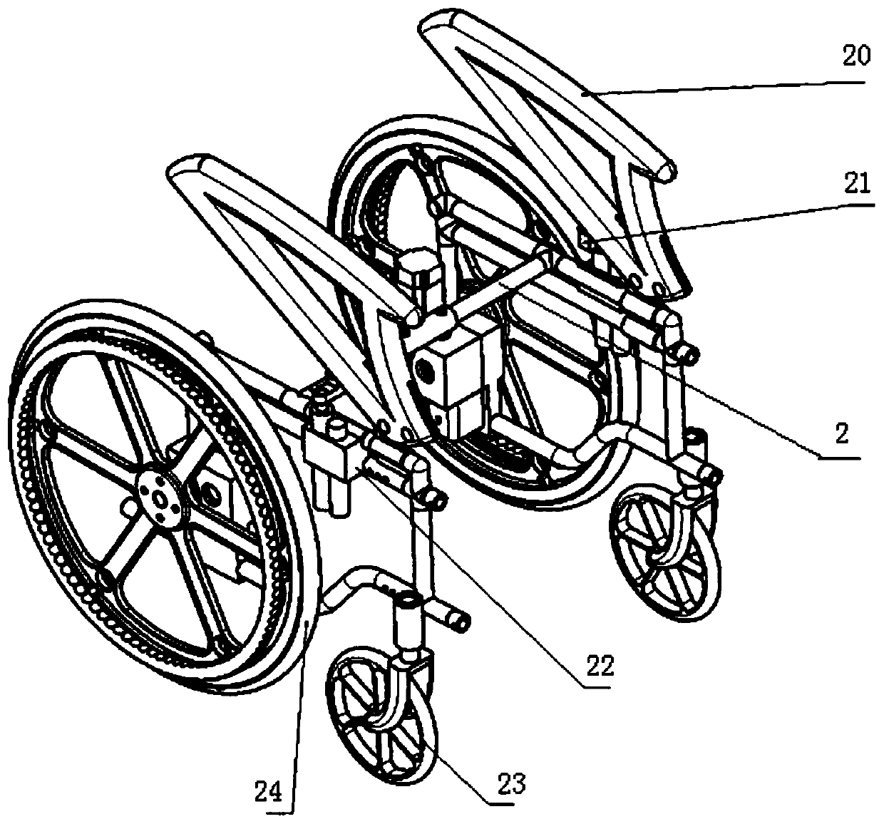 Lower limb rehabilitation exercise wheelchair