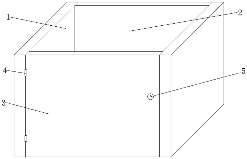 A protective device for a high-voltage power distribution cabinet and its installation method