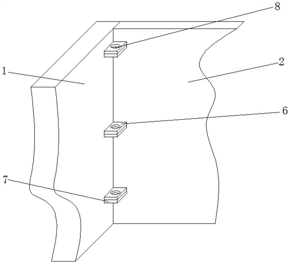 A protective device for a high-voltage power distribution cabinet and its installation method