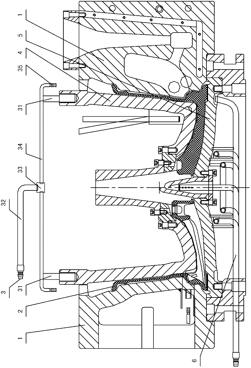 Casting method for hub and water mist cooling device used in casting method