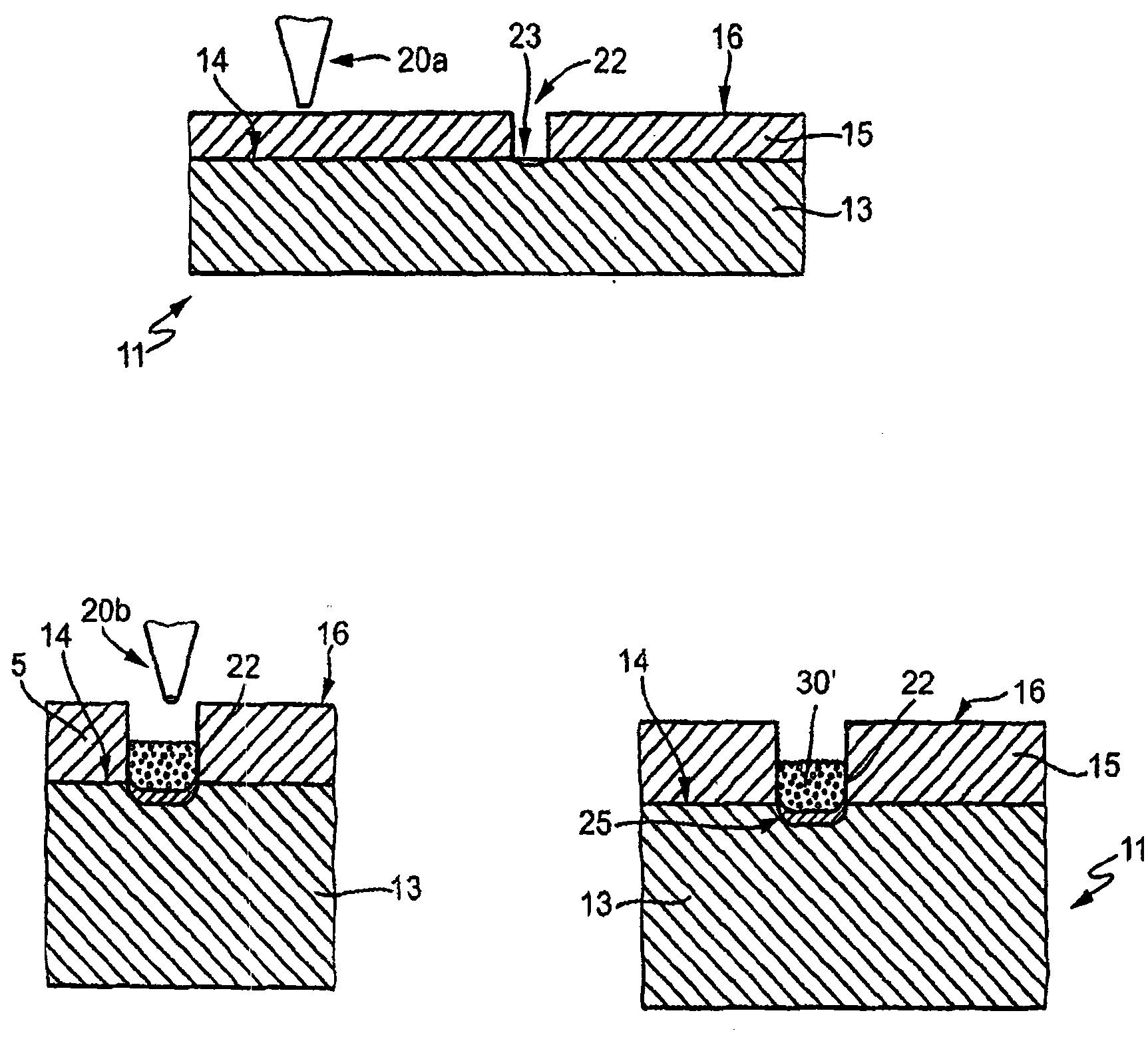 Method and apparatus for processing of substrates having laser-written trench contacts, in particular solar cells