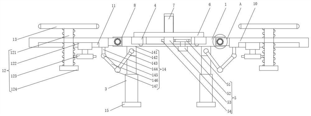 Luggage fixing device for luggage production