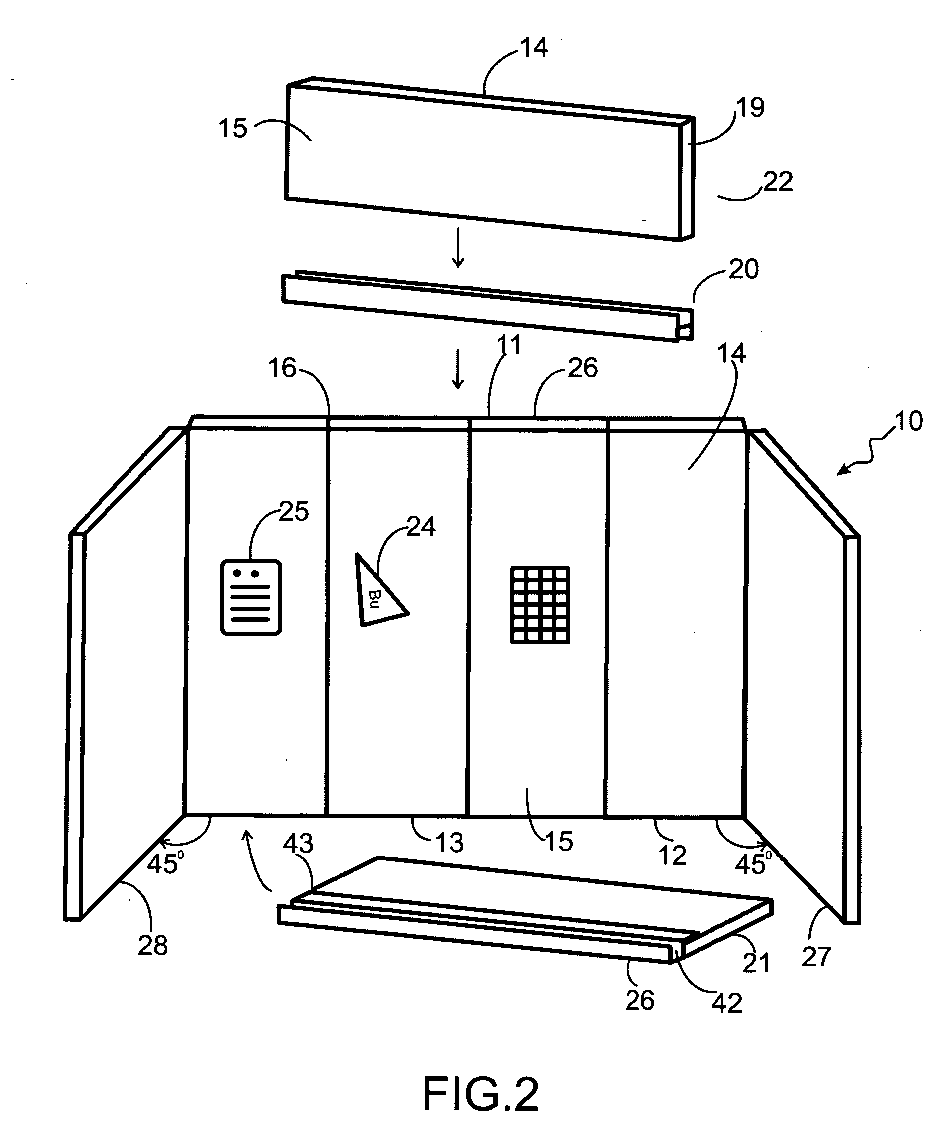 Portable presentation display device