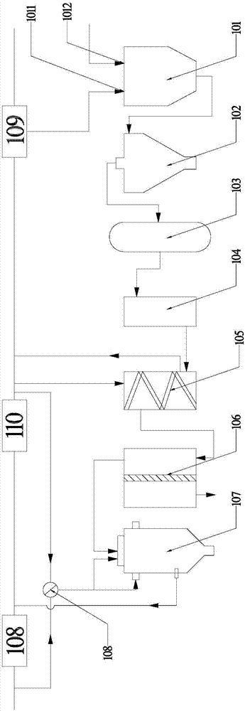 Swirl flocculation device and coal-fired power plant high-salt and high-turbidity waste water treatment system and application thereof