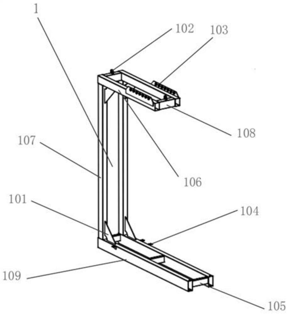 Auxiliary support for electric control cabinet installation