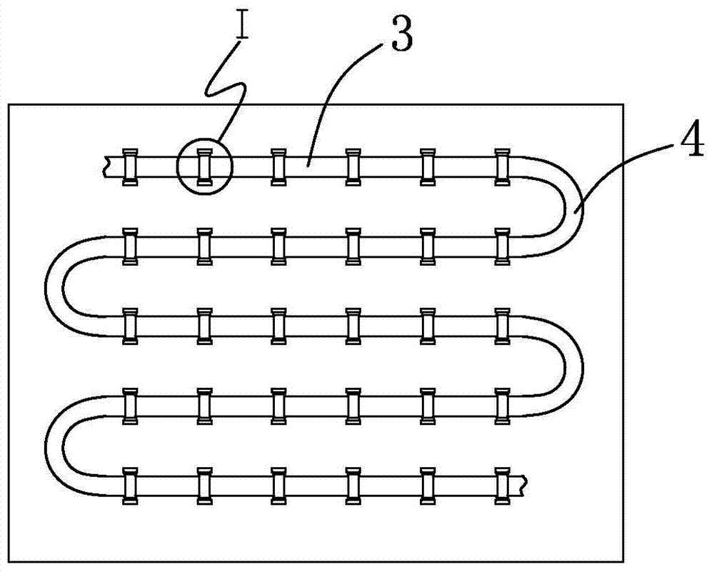 Floor radiant heating construction method