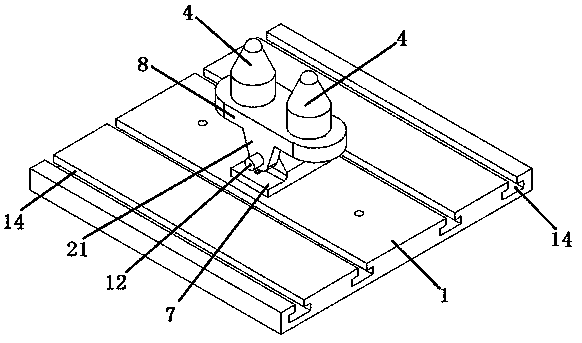 Device for testing debonding strength between stringer and skin