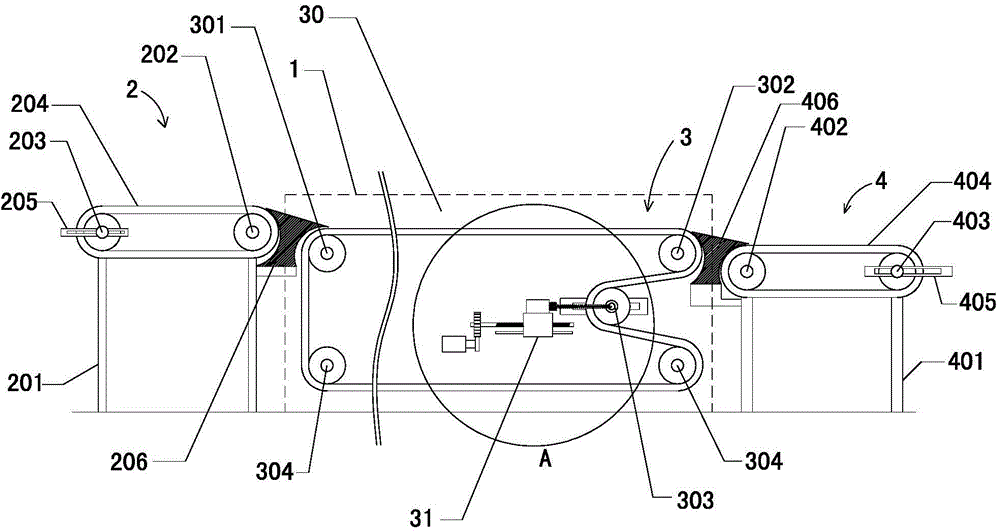 Continuous hot air tempering furnace