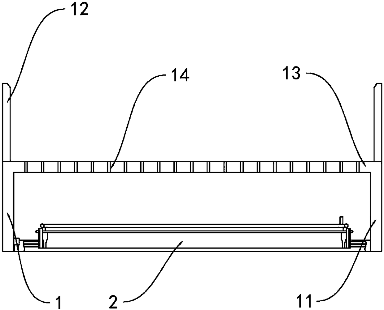 Under-film PVC piping manifold structure used for circulating fumigation