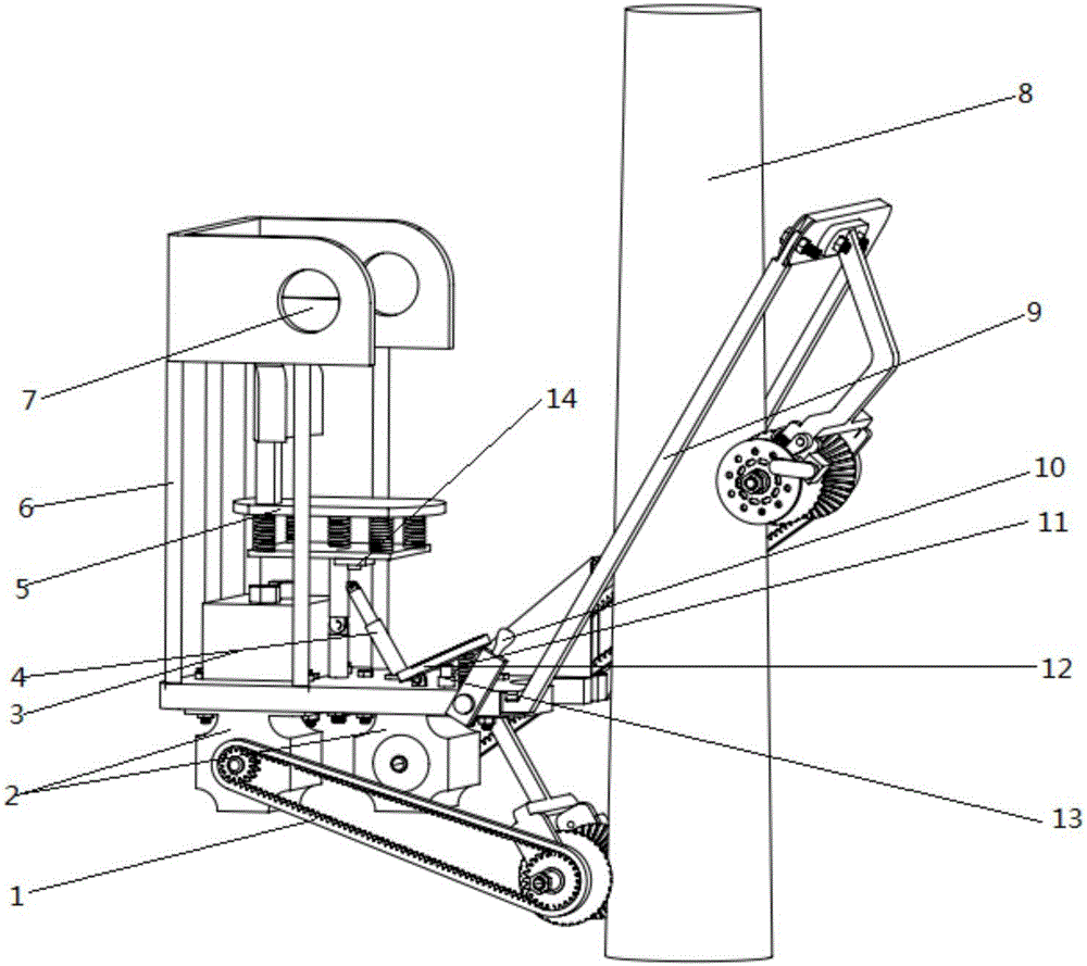 Auxiliary automatic climbing device and using method thereof