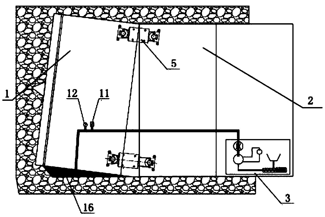 A mud squeezing device for rectification of pipe jacking machine and rectification method thereof