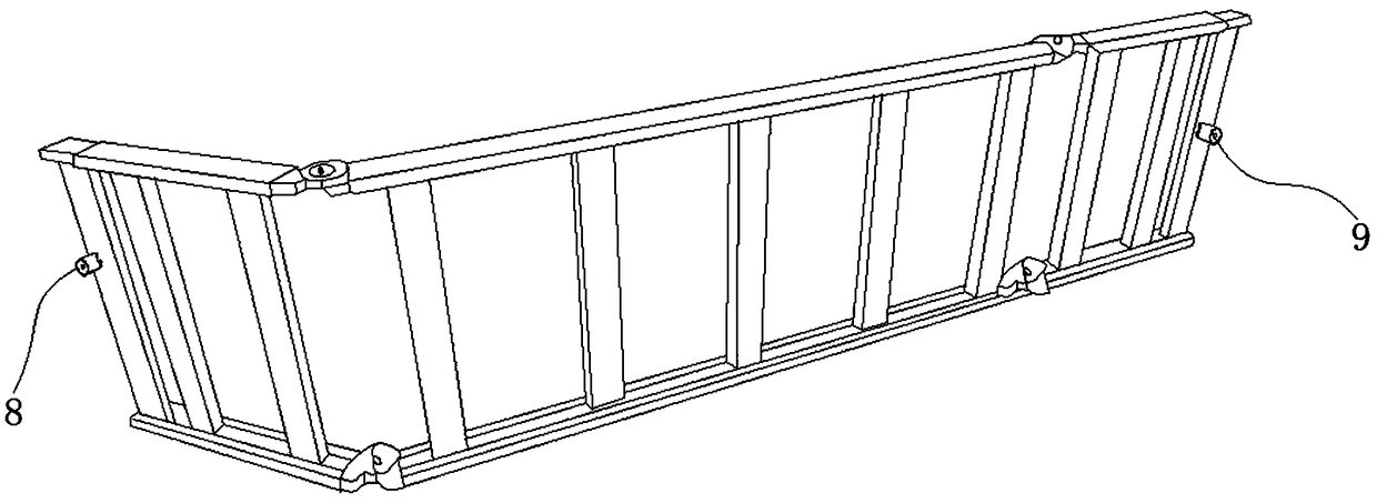 Goods box fence and use method thereof