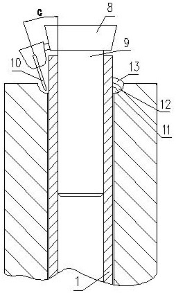 A kind of sealing welding process of dissimilar steel grooved tube sheet and heat exchange tube