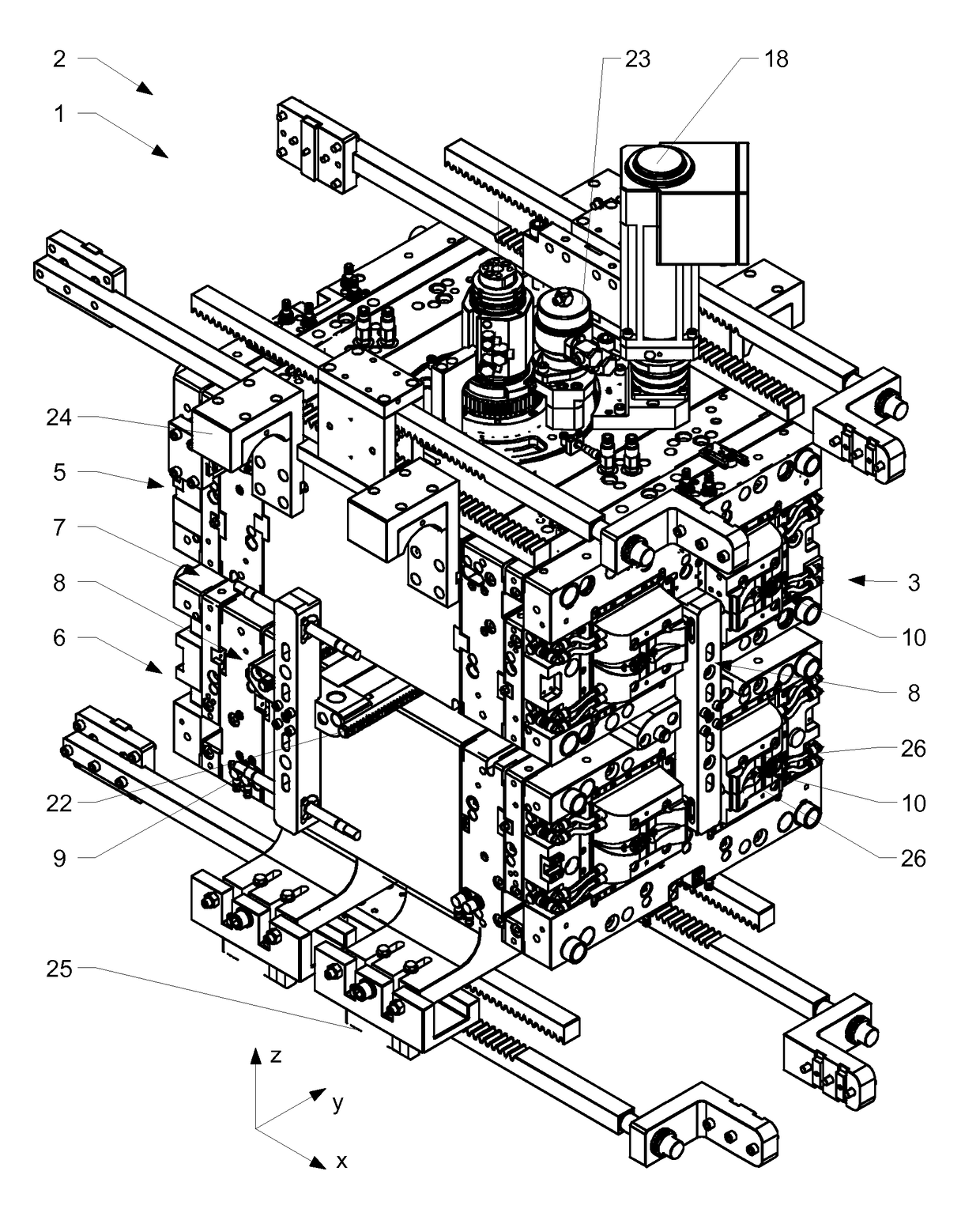 Injection moulding device