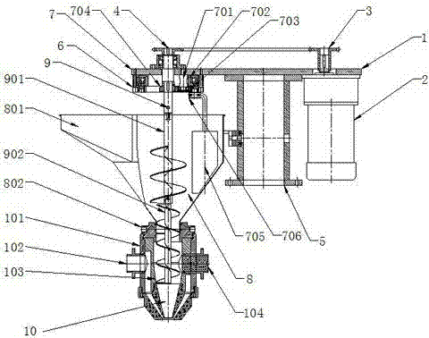 Automatic stuffing filling device