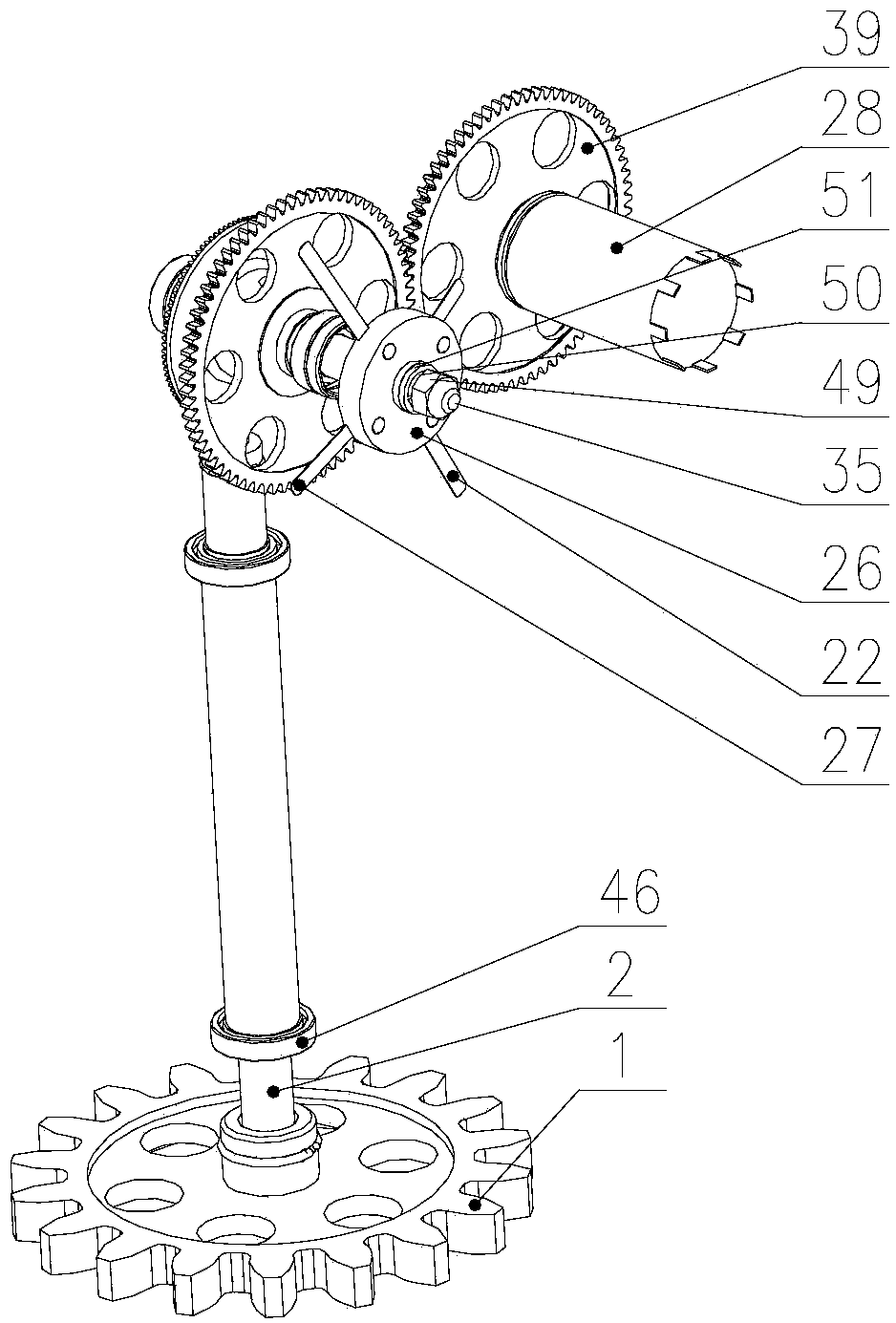 Rotating disc type angle information acquisition device