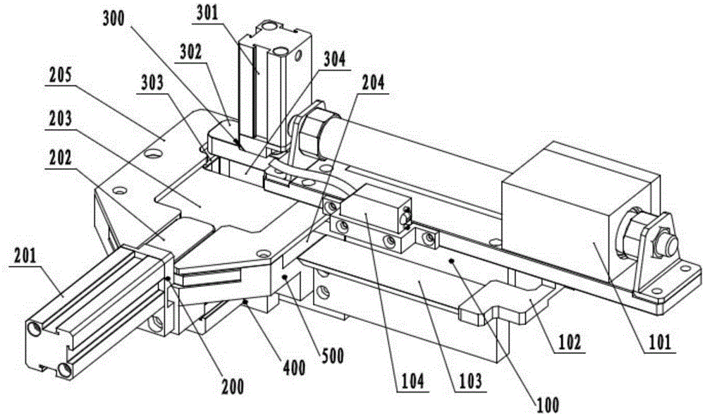 Positioning, punching and assembling device