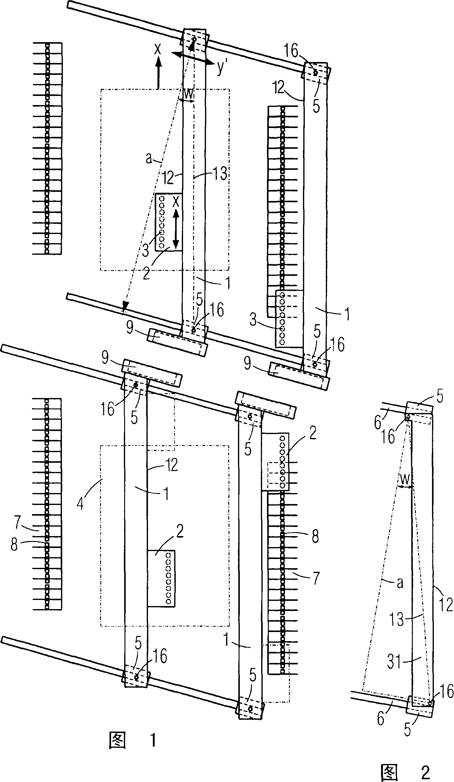 Positioning device with positioning unit capable of linearity moving