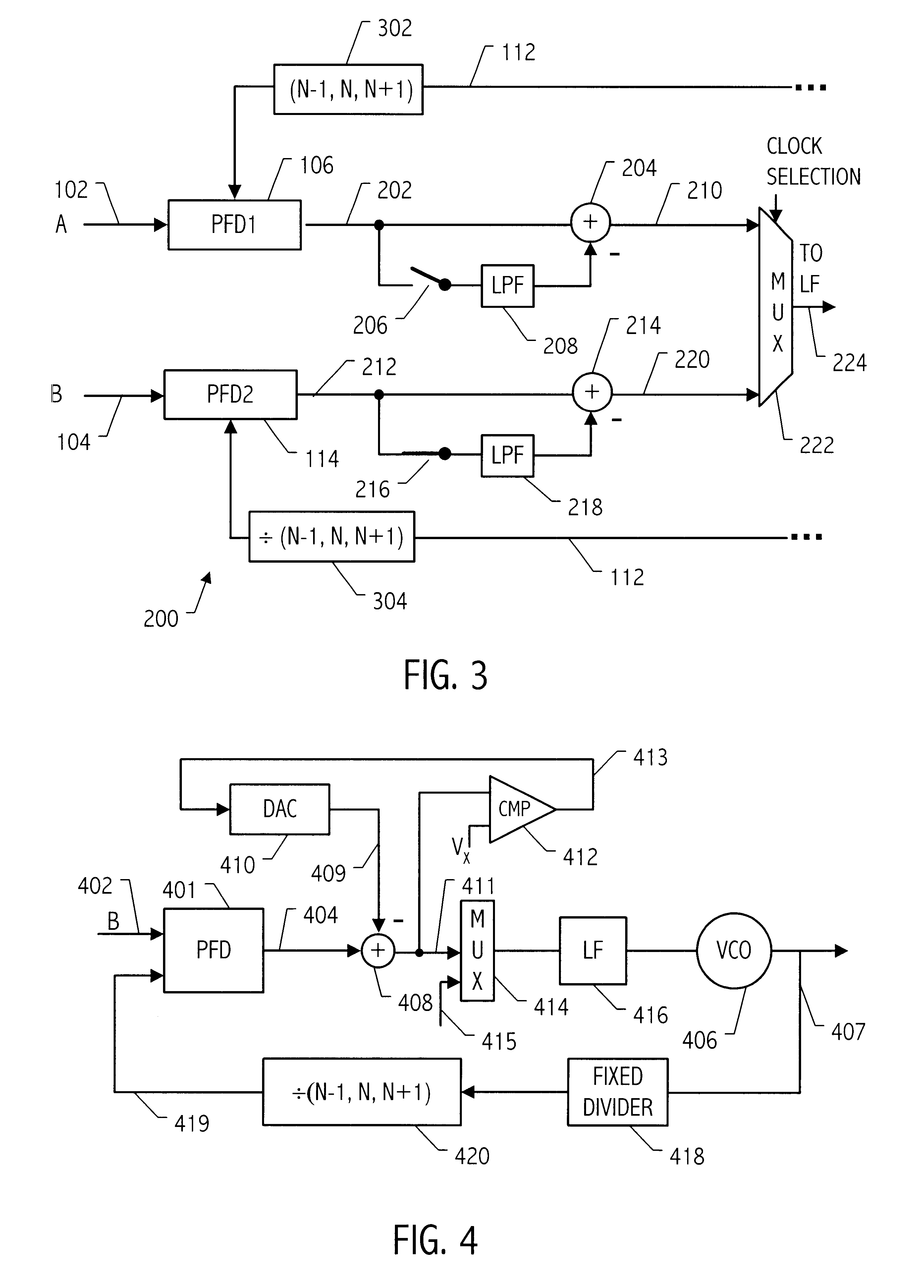 Method and apparatus for switching between input clocks in a phase-locked loop