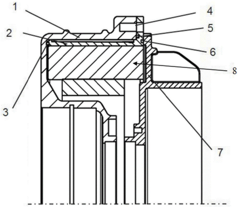 Liquid cooling type in-wheel motor and motor vehicle