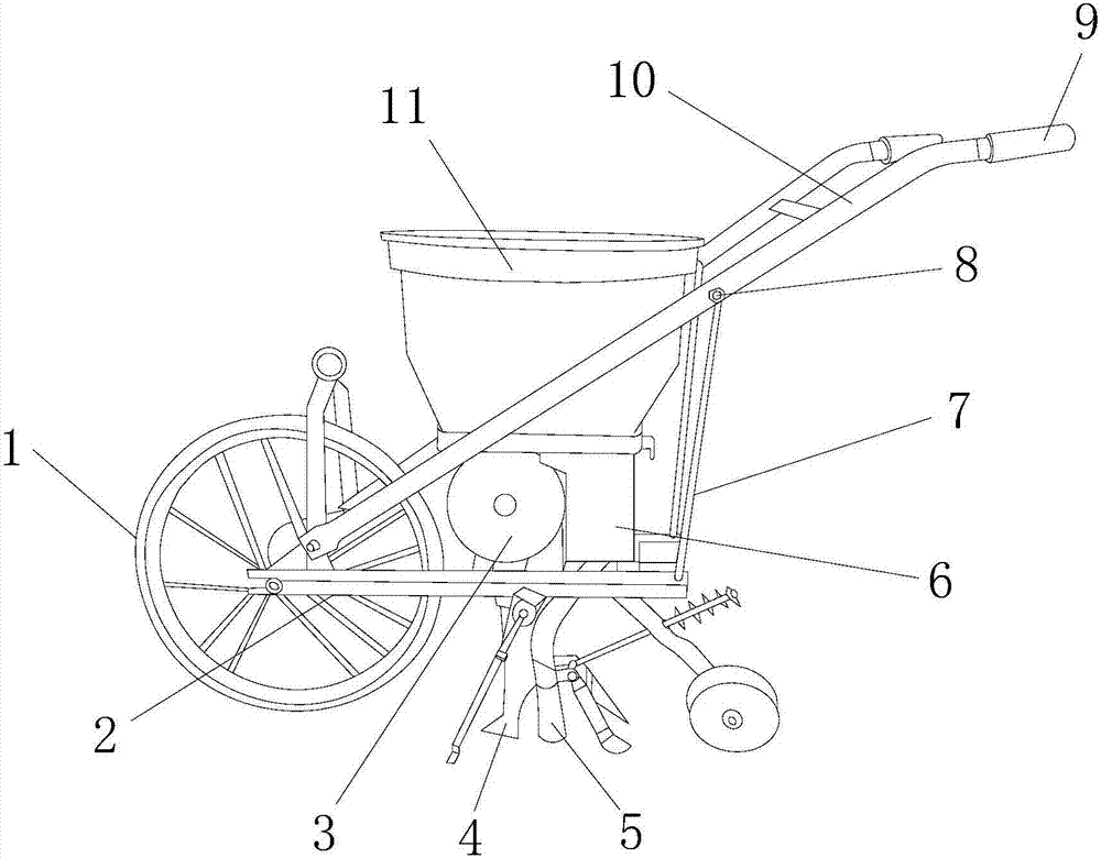 Portable cotton planter