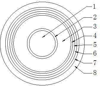 Flexible high-voltage direct-current cross-linked polyethylene insulation power cable