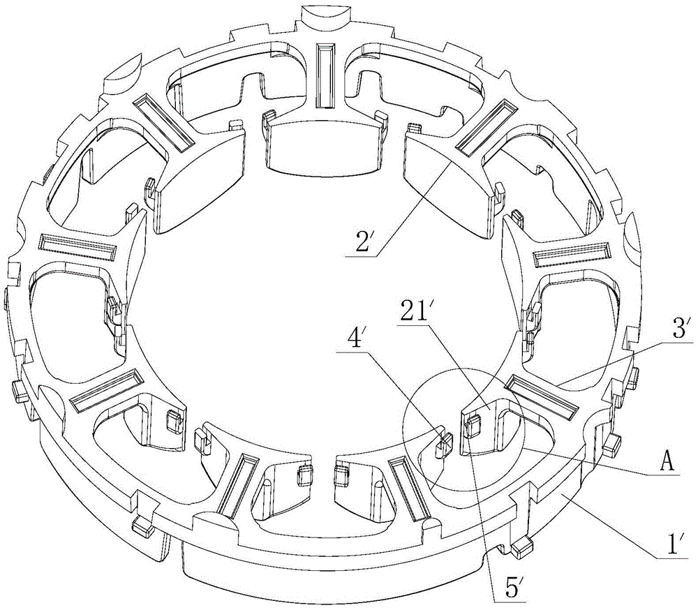 Insulating frame, motor stator and motor