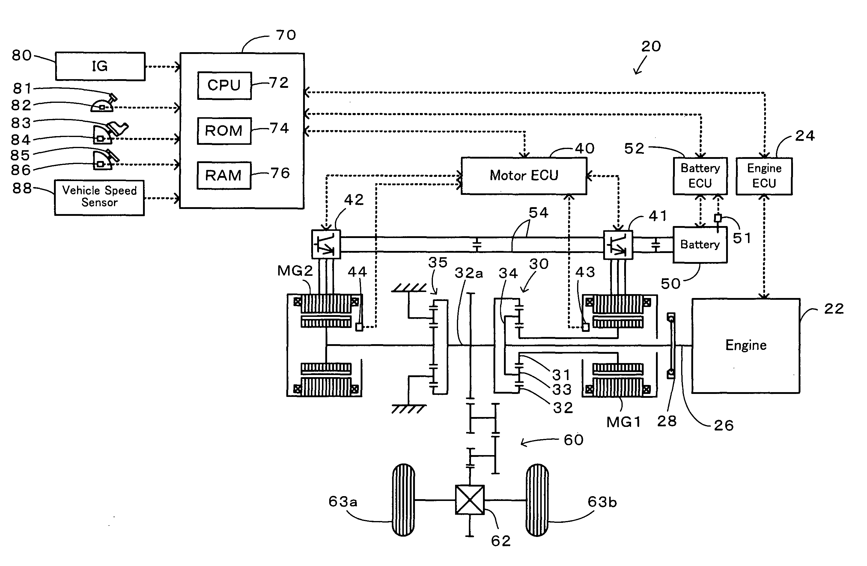 Hybrid vehicle and control method of the same