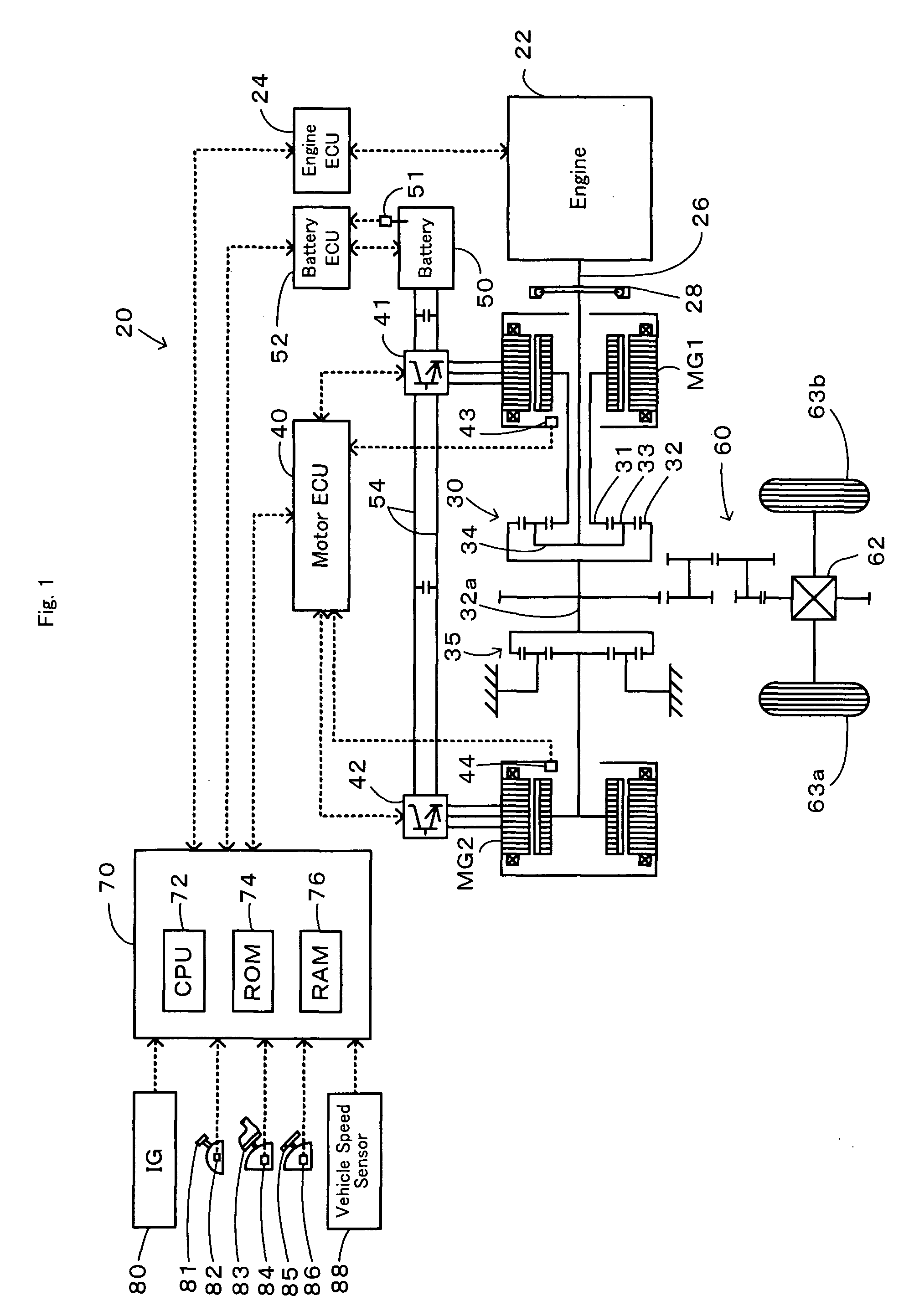 Hybrid vehicle and control method of the same